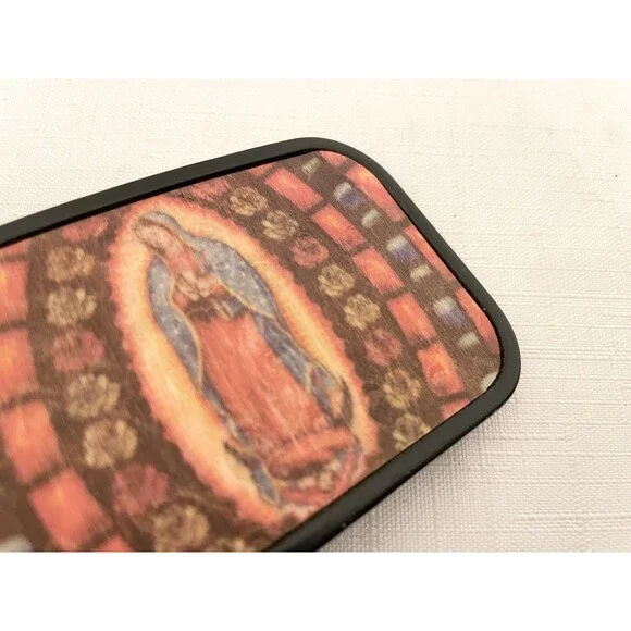 Men's Virgin Mary Belt Buckle No Belt Black Metal Religious Belief Religion - Picture 4 of 4